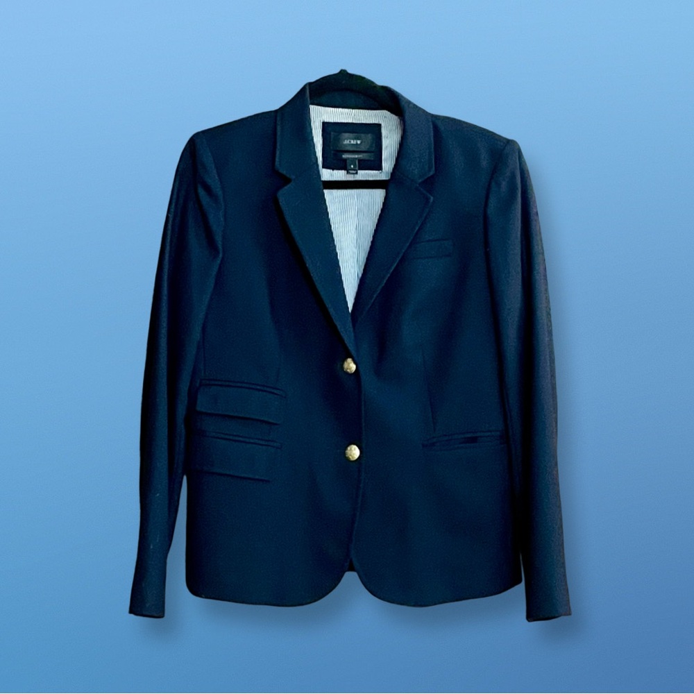 J. Crew Blue Structured Blazer